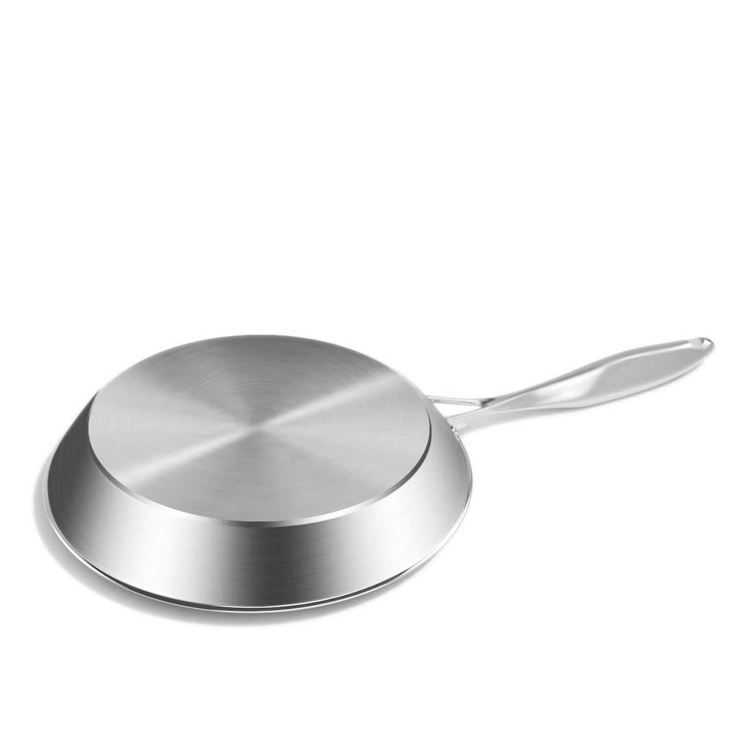 SOGA Stainless Steel Induction Fry Pan Set 24cm & 28cm