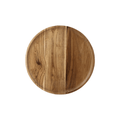 Large 40cm round acacia wooden serving tray